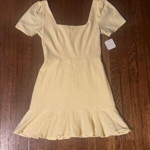 NWT, altard state yellow mini dress, Size Small